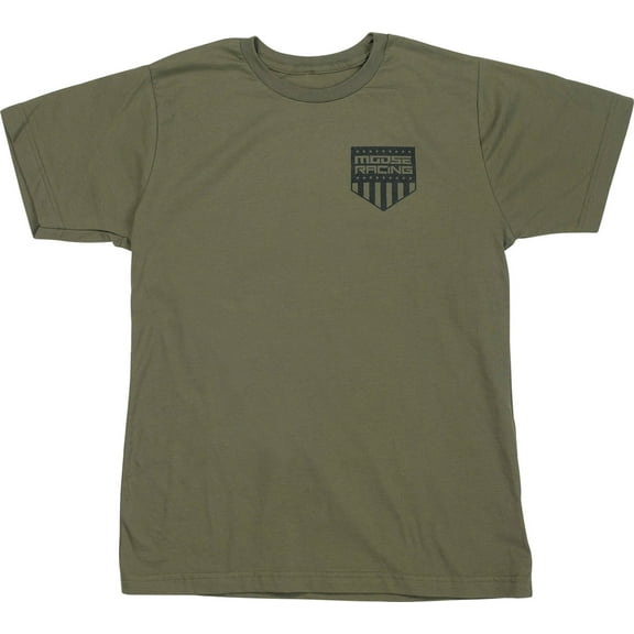 Moose Racing Salute Youth Short Sleeve T-Shirt Olive MD