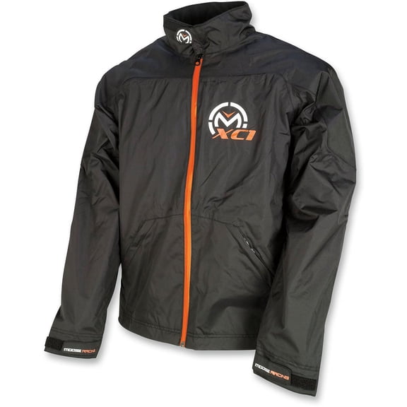 Moose Racing XC1 Youth Rain Jacket (10, Black)