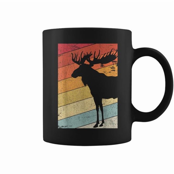 Moose Retro Style Elk Coffee Mugs