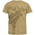 thumbnail image 1 of Moose Scribble Drawing All Over Tan Adult T-Shirt - Small, 1 of 2