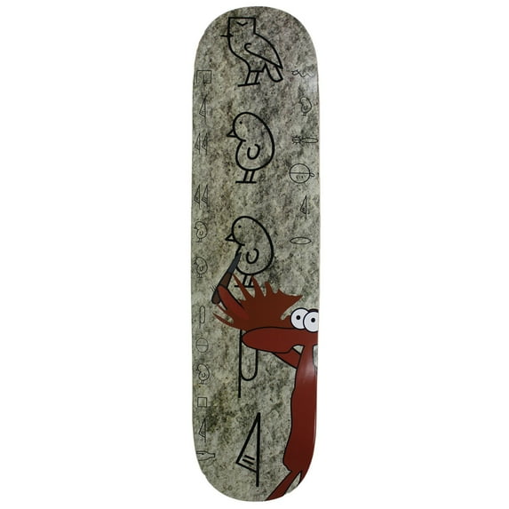 Moose Skateboard Deck Canadian Maple Allover Heiroglyphic 7.75"