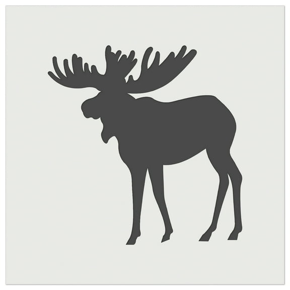 Moose Solid DIY Cookie Wall Craft Stencil - 4.5 Inch