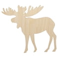 thumbnail image 1 of Moose Solid Wood Shape Unfinished Piece Cutout Craft DIY Projects - 4.70 Inch Size - 1/8 Inch Thick, 1 of 7