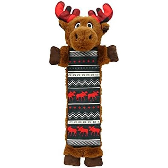 Moose Squeaky Dog Toy, Soft Crinkle Toy for Dogs, Durable Fabric for Small, Medium, and Large Breeds