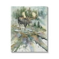 thumbnail image 1 of Moose Stepping Nature Wildlife Animals & Insects Graphic Art Gallery Wrapped Canvas Print Wall Art, 1 of 7