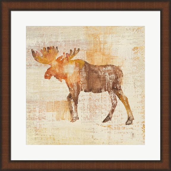 Moose Study by Studio Mousseau, Framed Wall Art, 19.75W x 19.75H