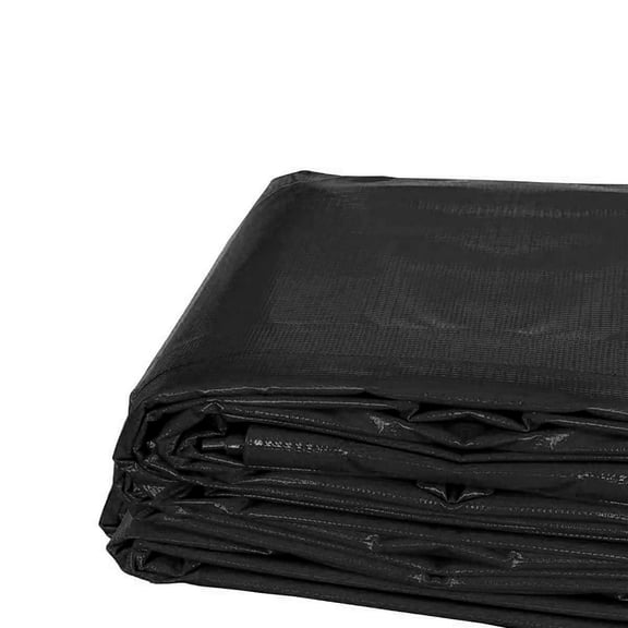 Moose Supply 20' x 20', 12 Mil PVC Vinyl Heavy Duty Waterproof Tarp Covers, Black