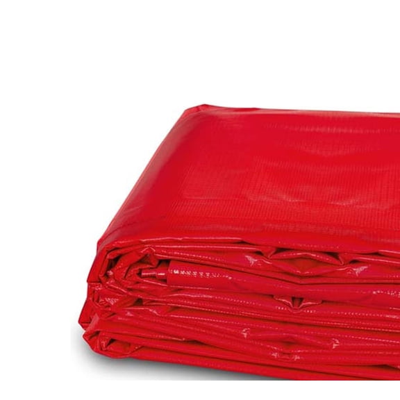 Moose Supply 20' x 40', 12 Mil PVC Vinyl Heavy Duty Waterproof Tarp Covers, Red