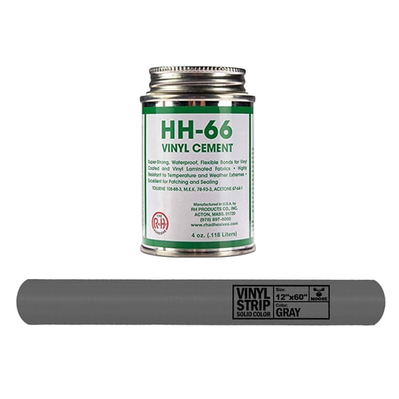 Moose Supply 4oz HH66 Inflatable Repair Kit, Gray