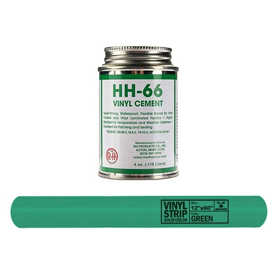 Moose Supply 4oz HH66 Inflatable Repair Kit, Green