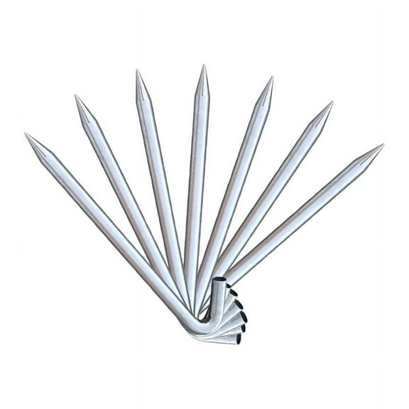 Moose Supply ASTM Standard Steel Hook Stakes, 4 Pack, 1" x 18"