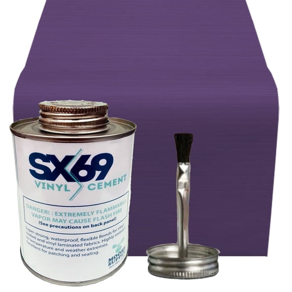 Moose Supply Bounce House Vinyl Repair Kit, 5' x 1' Patch, 16oz SX-69 Glue