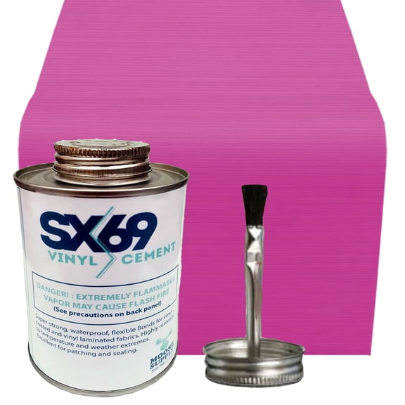 Moose Supply Bounce House Vinyl Repair Kit, 5' x 1' Patch, 4oz SX-69 Glue