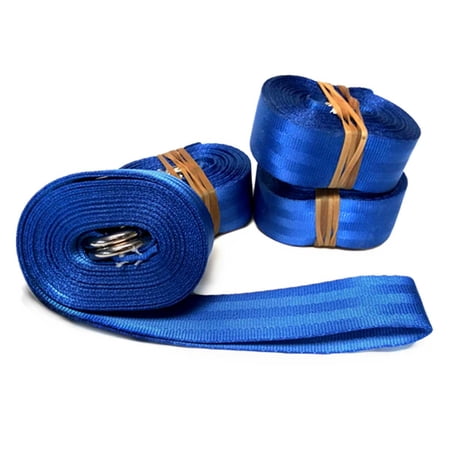 Moose Supply Double D Ring Nylon Webbing Tie Down Straps, 20 Pack, 1.5 in x 13 ft