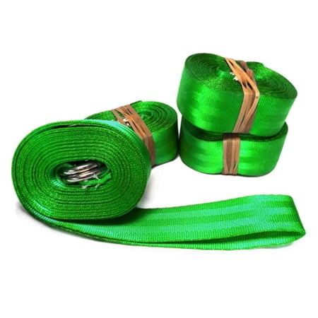 Moose Supply Double D Ring Nylon Webbing Tie Down Straps, 4 Pack, 2 in x 20 ft