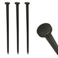 thumbnail image 1 of Moose Supply Heavy Duty Single Head Steel Tent Stakes, 4 Pack, 3/4" x 18", 1 of 5