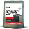 thumbnail image 1 of Moose Supply Medium Duty Waterproof Pallet Tarp Cover Green 4 x 4 x 5 Pallet Cover Tarp, 1 of 2