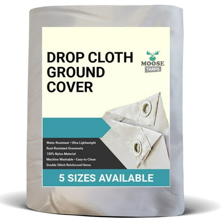 Moose Supply Nylon Drop Cloth Ground Cover, 20' x 40'