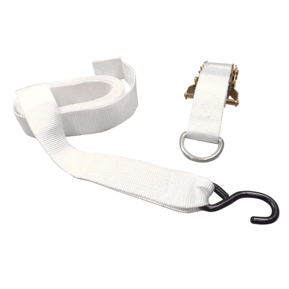 Moose Supply Ratchet Tie Down Strap with S-Hook, 1.5" x 13", 4 Pack