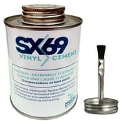 Moose Supply SX69 Vinyl Cement Glue, 8 Oz Waterproof Fast Dry Flexible Adhesive