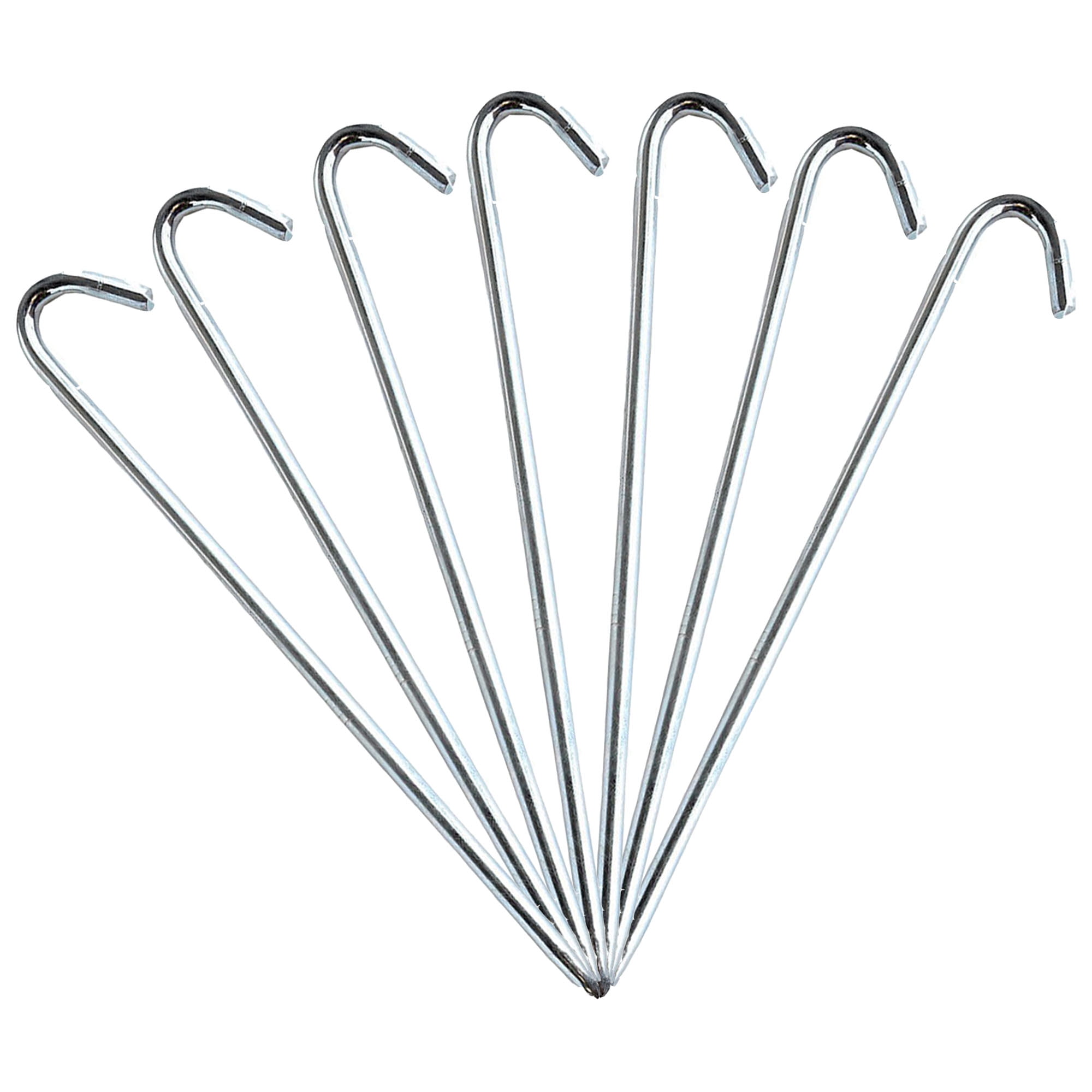 Moose Supply Steel Tent Stakes - Heavy-Duty Ground Hook Spikes, Metal Anchors For Commercial Inflatables, Outdoor Camping Canopy, Fence, Garden, Tent Accessories, 5/8" Diameter X 24" Length, 100-Pack