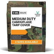 Moose Supply Waterproof Poly Camo Tarp Cover, 12 x 16