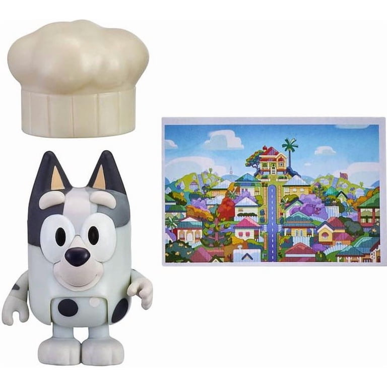 Moose Toys, Bluey Mini Figure, 3 Years+, Muffin & Chef Hat