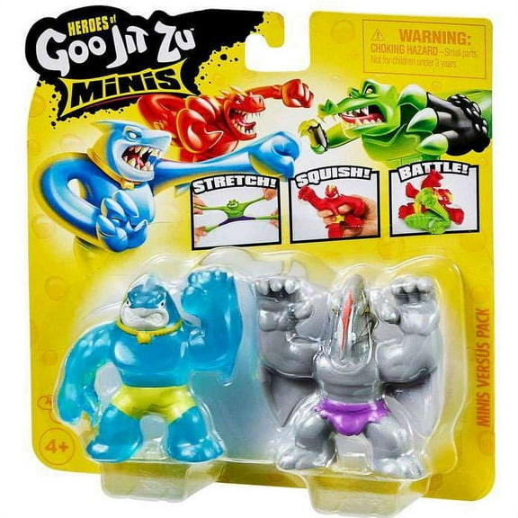 Moose Toys Heroes of Goo Jit Zu Thrash & Terrack Mini Figures, 2 Pack