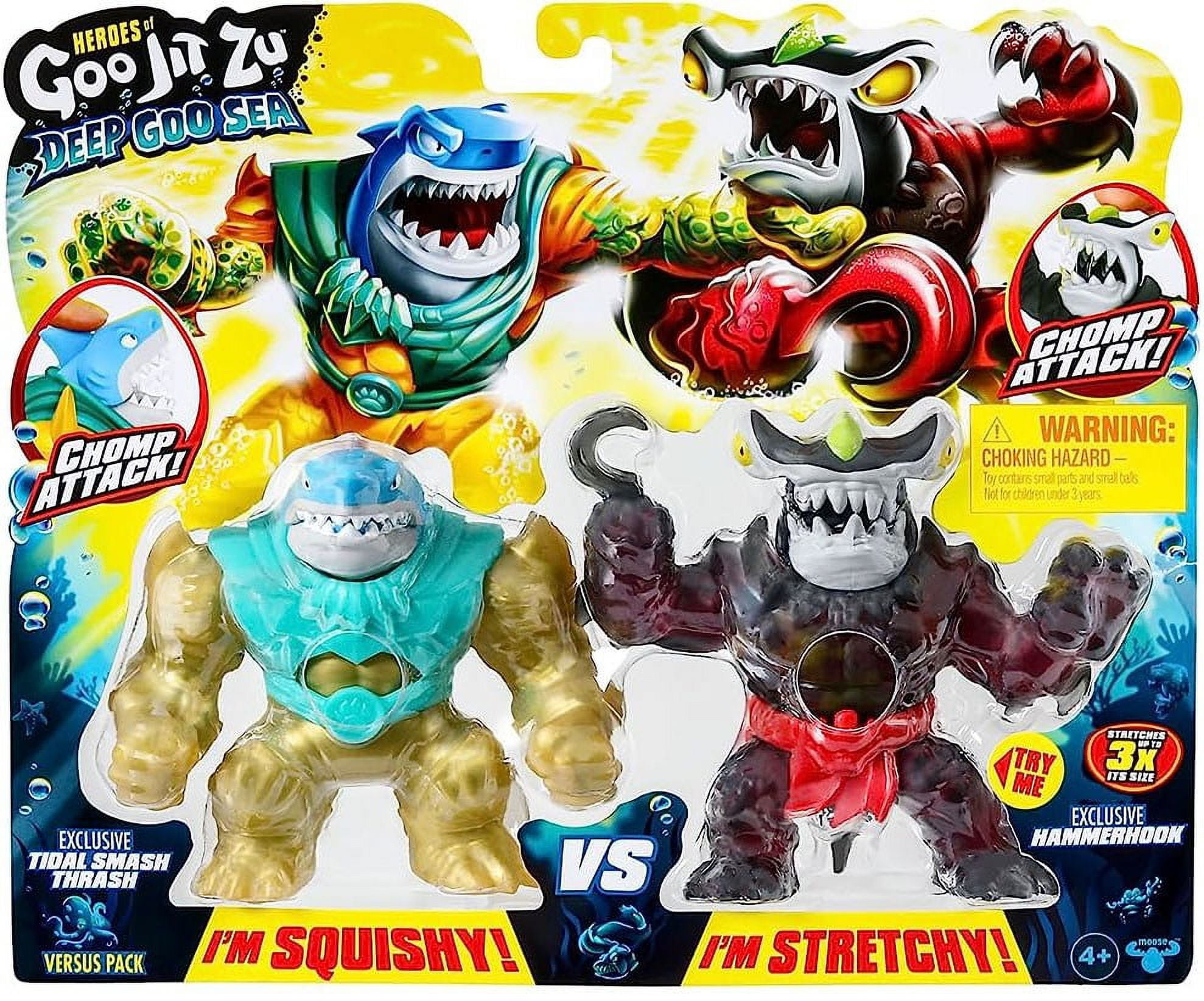 ポップマート ダッキョー ネバー グローズ アップ シリーズ フィギュア Heroes of Goo Jit Zu Brand New Squishy Toys: Tidal Smash Thrash VS