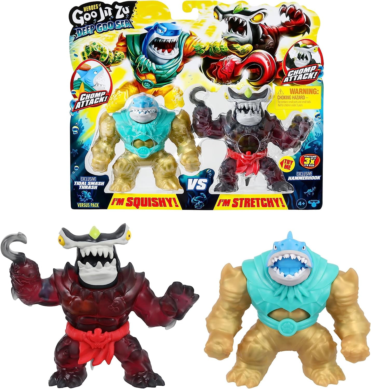 Heroes of Goo Jit Zu Brand New Squishy Toys: Tidal Smash Thrash VS