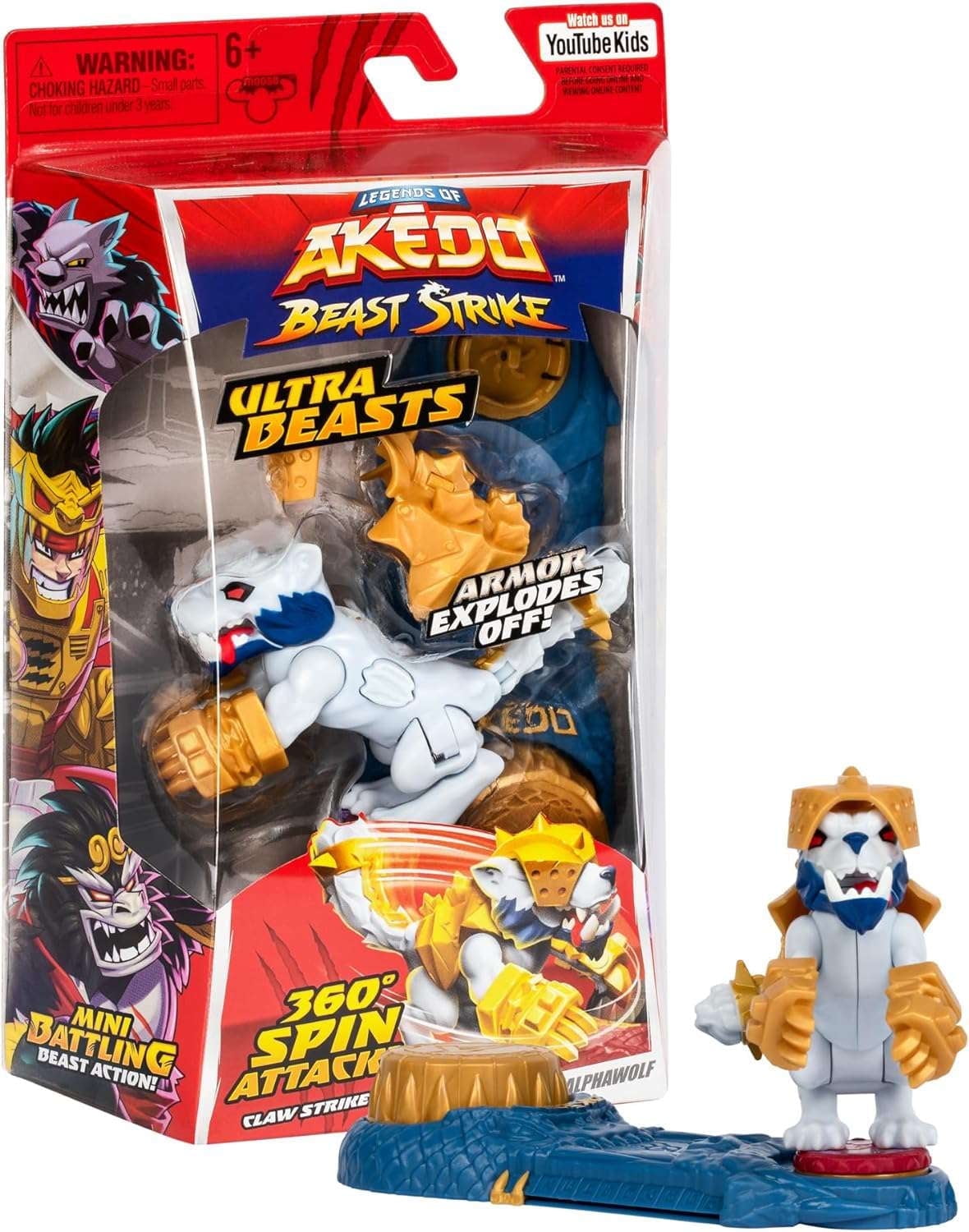 Legends of Akedo Ripclaw Alphawolf Ultra Beast Action Figure with