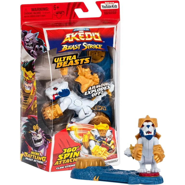 Legends of Akedo Ripclaw Alphawolf Ultra Beast Action Figure with