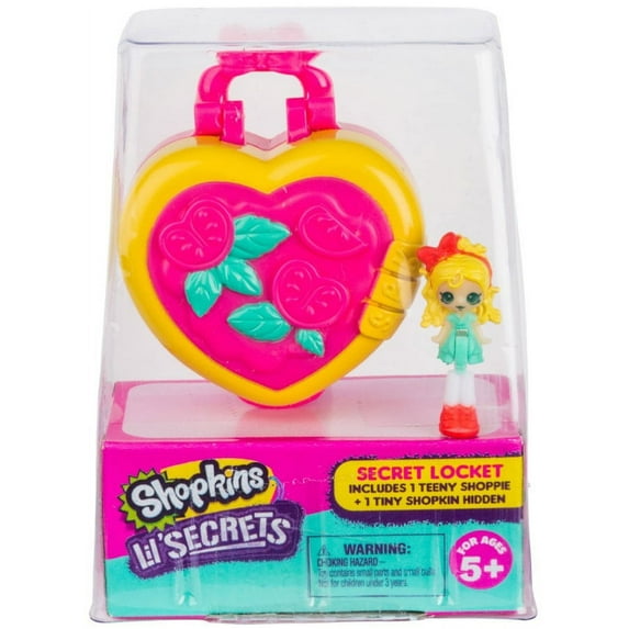 Moose Toys Shopkins Lil' Secrets Pizza Locket Playset, Heart-Shaped