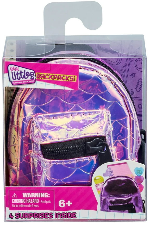 Shopkins Mini Backpack with 1 Piece and 4 Surprises, Multicolor