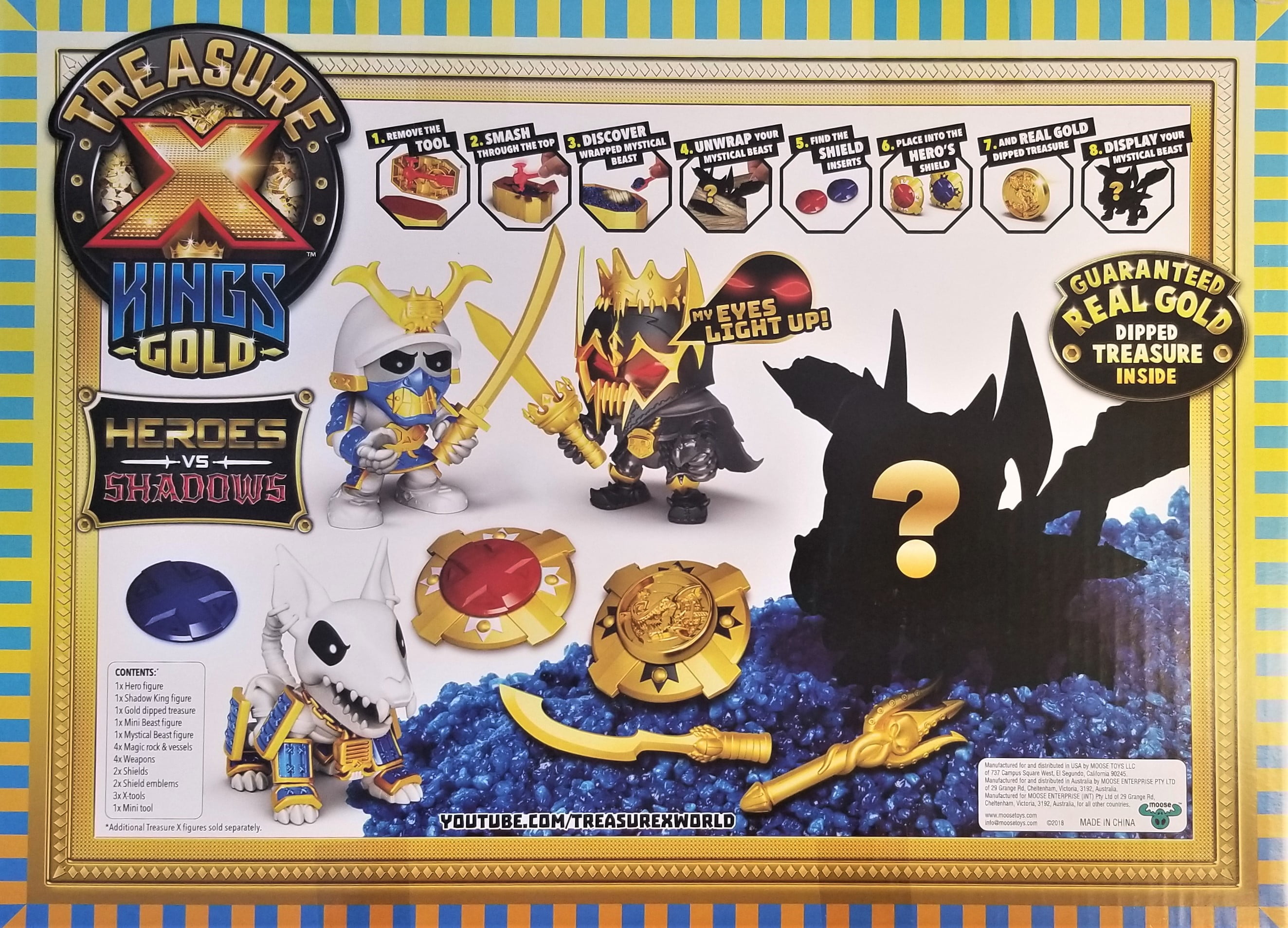 Moose Toys Treasure X Kings Gold Heroes vs Shadows - Walmart.com