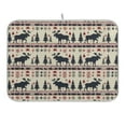 thumbnail image 1 of Moose Tree Silhouette Dish Drying Mat 18x24 Absorbent Microfiber Draining Rack Pad for Kitchen Counter Sink, 1 of 8