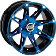 thumbnail image 1 of Moose Utilities ATV UTV 14" Blue/Black Wheel (ONE) 387BU 14X7 4/110 4+3 Offset, 1 of 2