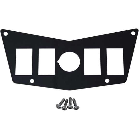 Moose Utility 100-4390-PU Center 4 Switch Dash Plate - Black