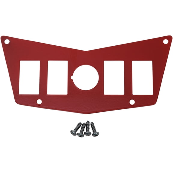 Moose Utility 100-4393-PU Center 4 Switch Dash Plate - Red
