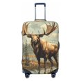 thumbnail image 1 of Moose Vintage Travel Luggage Cover Suitcase Protector Anti-Scratch Fit 22-24 Inch, 1 of 7