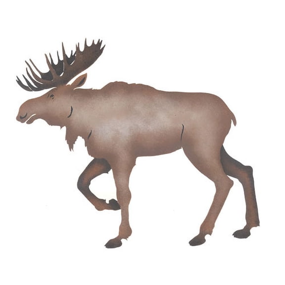 Moose Wall Stencil - DEE668 by DeeSigns