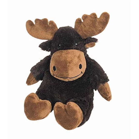 Warmies 9 Moose Jr. Stuffed Animal, Microwavable Heated Plushie and Weighted Soft Plush Toys