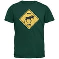 thumbnail image 1 of Moose XING Forest Green Youth T-Shirt - Small(6/8), 1 of 1