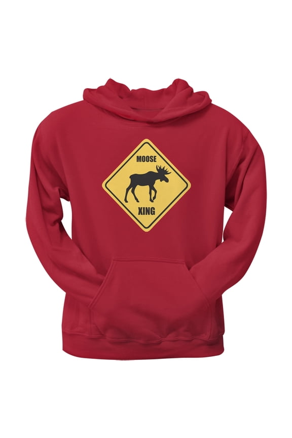 Moose XING Red Adult Hoodie