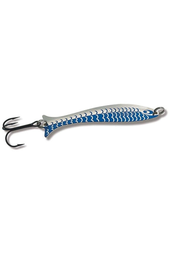 Junior Wobbler Spoon 2-1/2" 1/6oz Silver/Blue