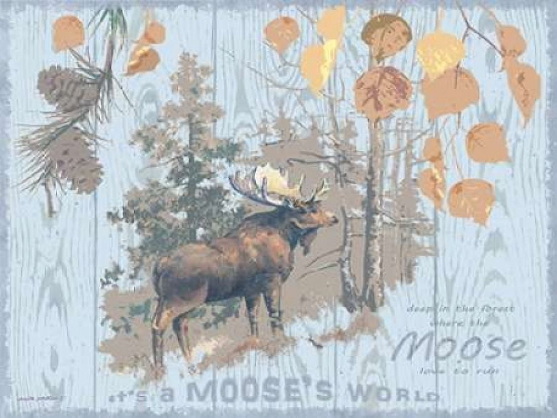 Mooses World Gray Canvas Art - Anita Phillips (18 x 24)