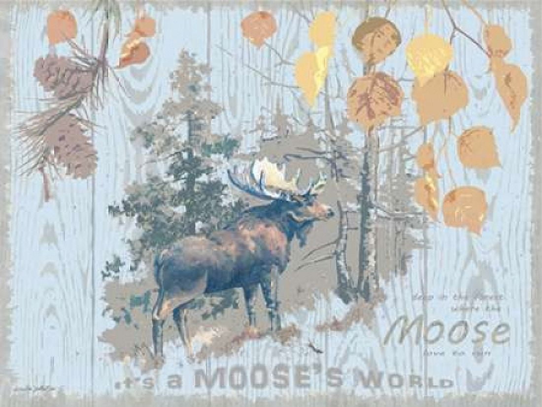 Mooses World Tan Canvas Art - Anita Phillips (18 x 24)