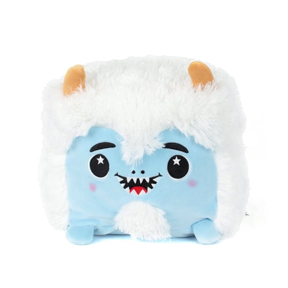 Moosh-Moosh Holiday Christmas 10 Inch Squared Stuffed Animal Plush Toy Yara the Yeti
