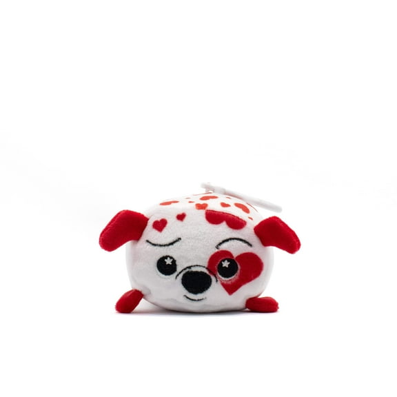 Moosh-Moosh Official 4 inch Ed the Dalmatian Valentine's Day - Child's Ultra Soft Clip-On Plush Toy