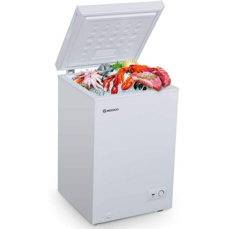 Moosoo chest freezer 3.5 cubic feet deals
